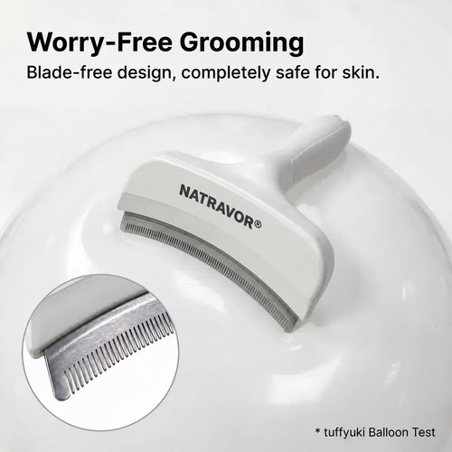 NATRAVOR® Professional Pet De-Shedding Grooming Rake