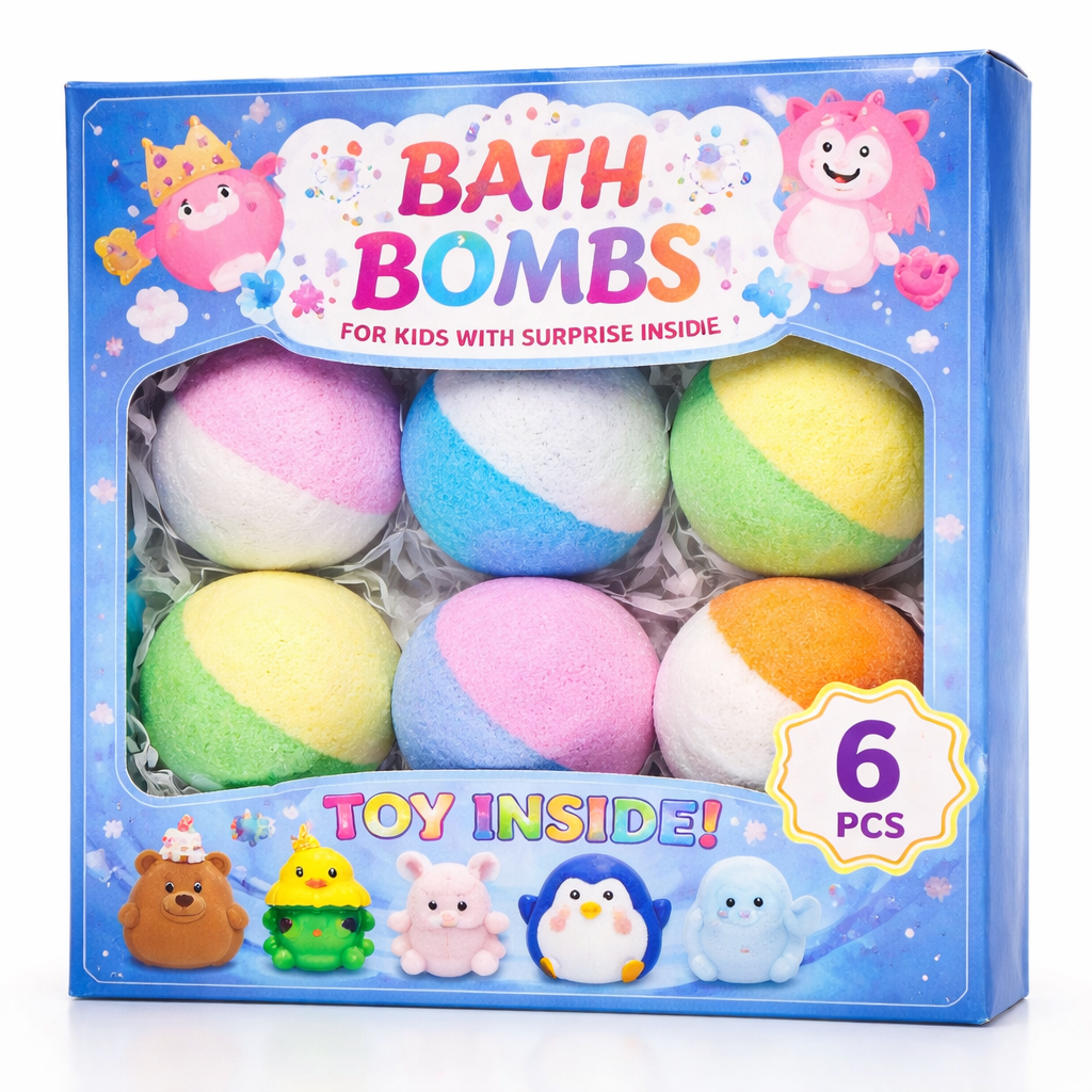 SurpriseHatch™ Bath Bombs – 20 Pack with Surprise for Kids