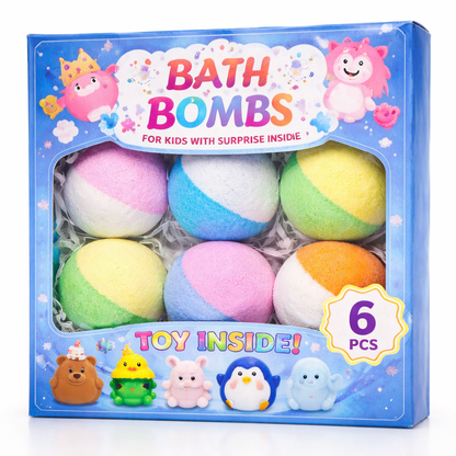 SurpriseHatch™ Bath Bombs – 20 Pack with Surprise for Kids