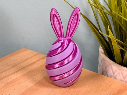 🔥Last Day Promotion! 🐰3D Printed Easter Egg Fidget Toy | Bunny Swirl Easter Basket