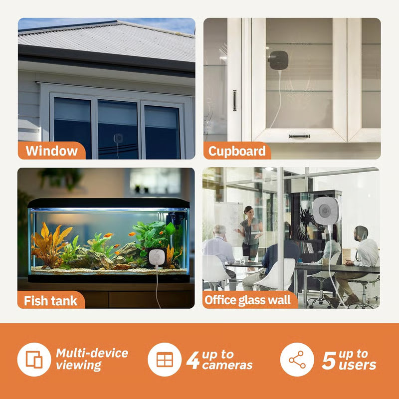 Crystal-clear security 2K camera 🎥 Color Night Vision 🌙 24/7 Recording & Smart Alerts 🚨 Easy Install! 🔒