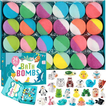 SurpriseHatch™ Bath Bombs – 20 Pack with Surprise for Kids
