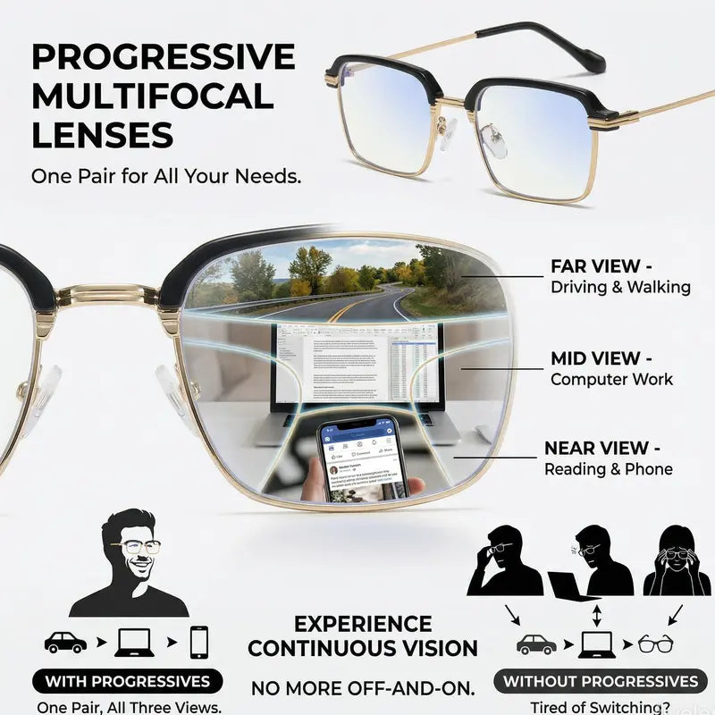 🎁Hot Sale🔥👓Ultra Light Anti Blue Presbyopic Glasses✨
