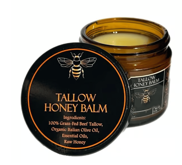 🏆Flash Sale⚡ 50K+ SOLD! Almost Gone-💥⏰Organic Grass-Fed Beef Tallow Balm with Raw Honey🔥