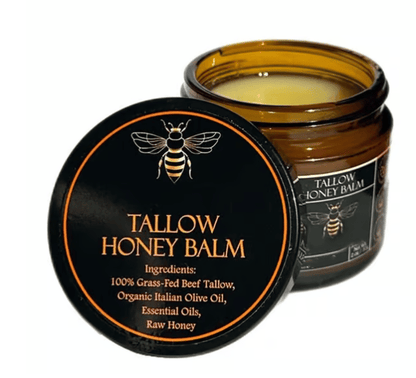🏆Flash Sale⚡ 50K+ SOLD! Almost Gone-💥⏰Organic Grass-Fed Beef Tallow Balm with Raw Honey🔥