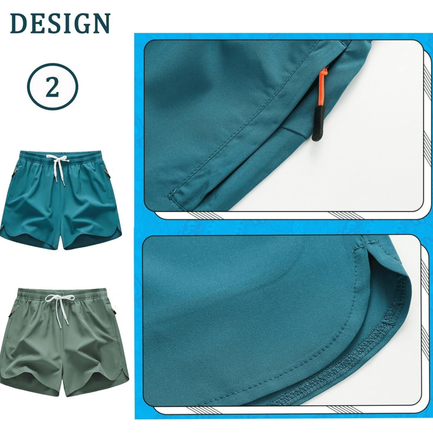 🏃‍♂️Men's  Running Shorts – Quick-Dry Athletic Gym Shorts (1 / 5 Pack)