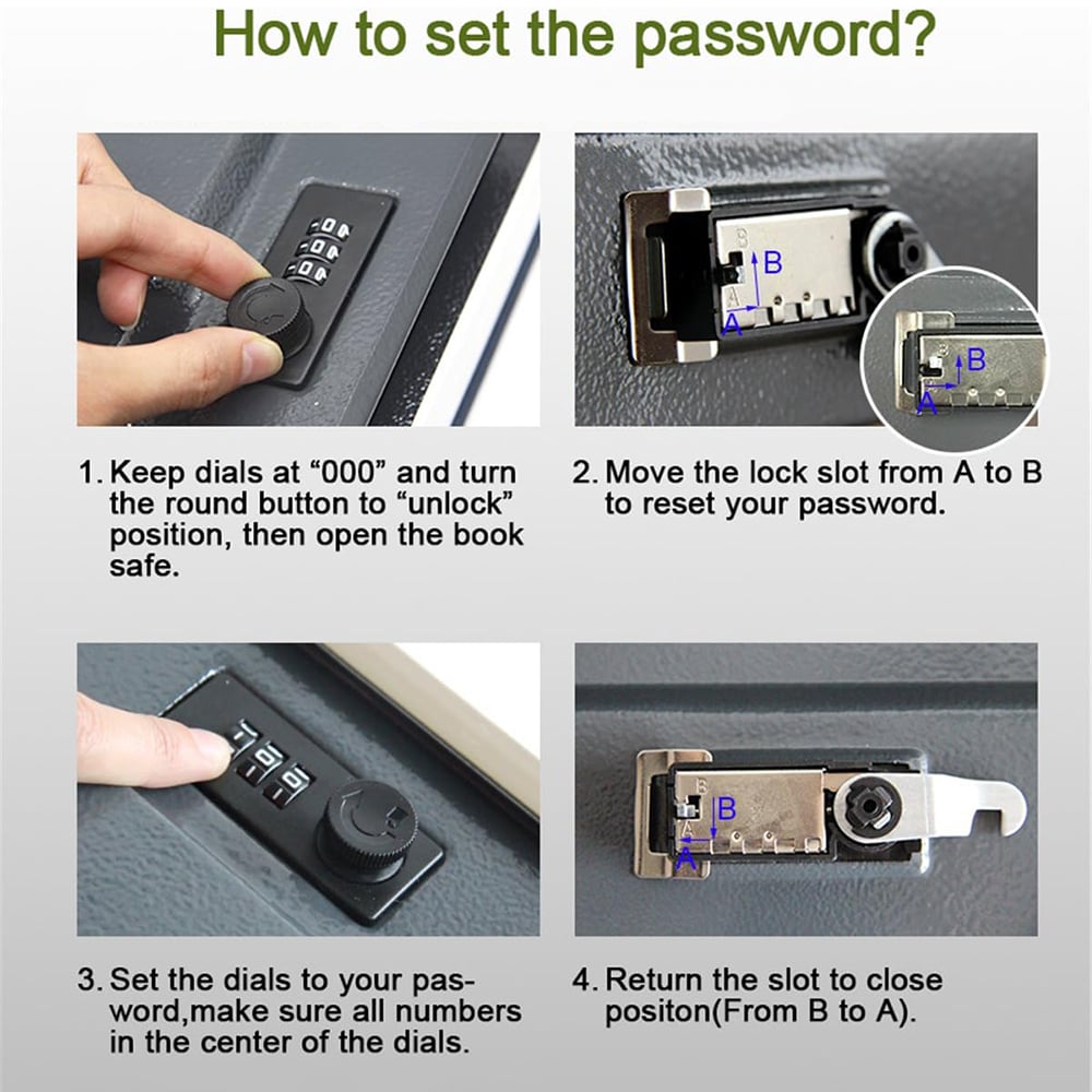 🔐Secret Hidden Dictionary Book Safe with Combination Lock