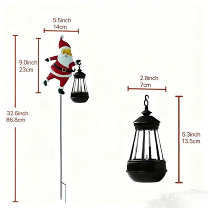 🔥Christmas Sale 49% Off-🎅Christmas Santa Solar Kettle Lights Garden Lawn Decorative Lights