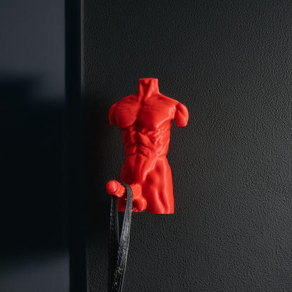 "Hung Hook" Fun Muscular Man Wall Hook
