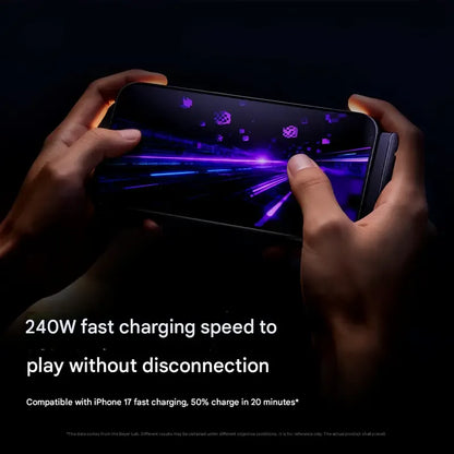 ⚡2-in-1 Invisible Holder Charger Cable – 240W Fast Charging Cord with Built-In Phone Stand
