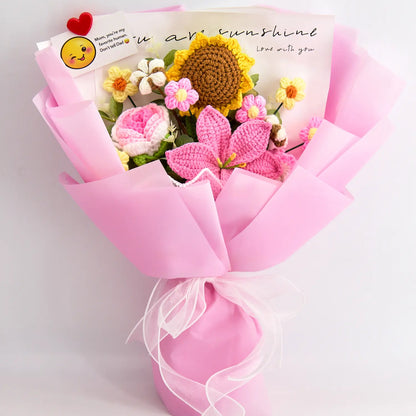 💖 A Mother’s Day Gift That Never Fades – Handmade Crochet Flower Bouquet