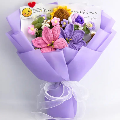 💖 A Mother’s Day Gift That Never Fades – Handmade Crochet Flower Bouquet