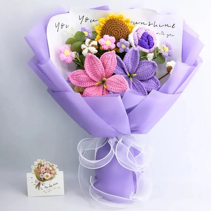 💖 A Mother’s Day Gift That Never Fades – Handmade Crochet Flower Bouquet