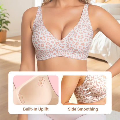 Women Jelly Braswirefree Full CoverageNo Underwire EverydayBras ComfortableWireless Padded TshirtBra