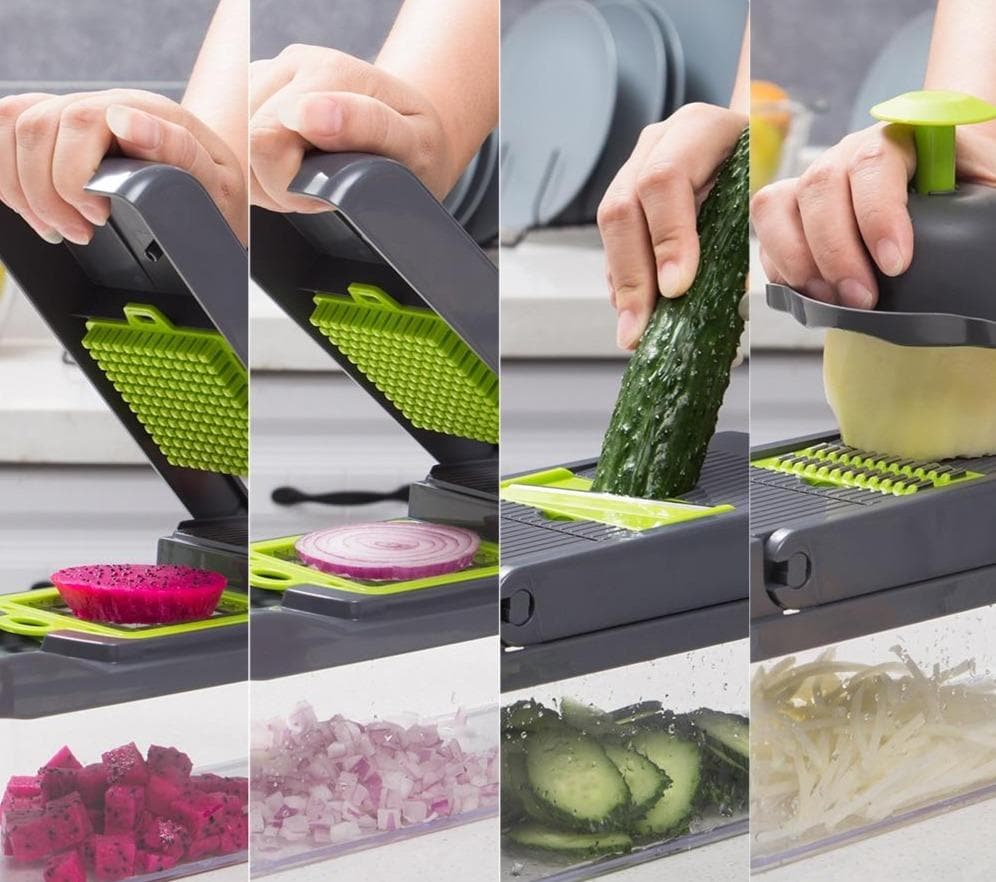 Multifunctional Vegetable Slicer – 16-Piece Set 🥗 (🔥50% Off)