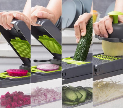 Multifunctional Vegetable Slicer – 16-Piece Set 🥗 (🔥50% Off)