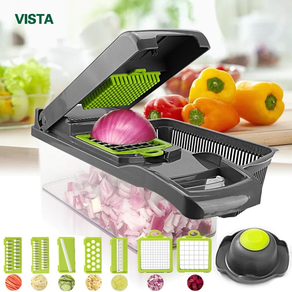 Multifunctional Vegetable Slicer – 16-Piece Set 🥗 (🔥50% Off)