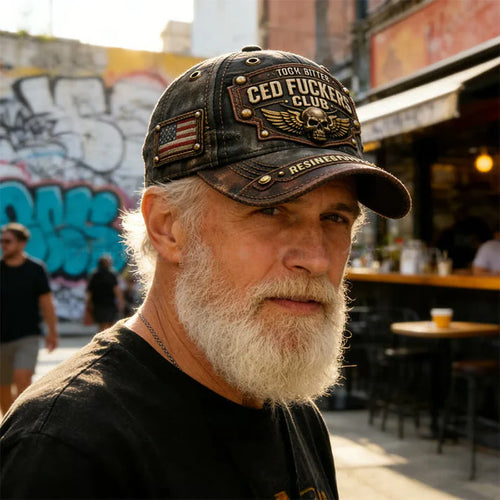 Old Fuckers Club Vintage Embroidered Cap