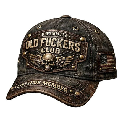 Old Fuckers Club Vintage Embroidered Cap